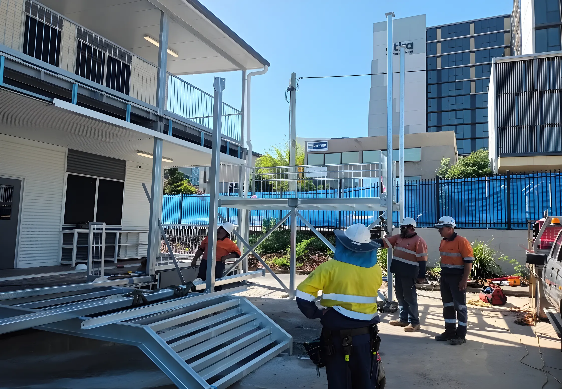 Two Storey Access Stairways
