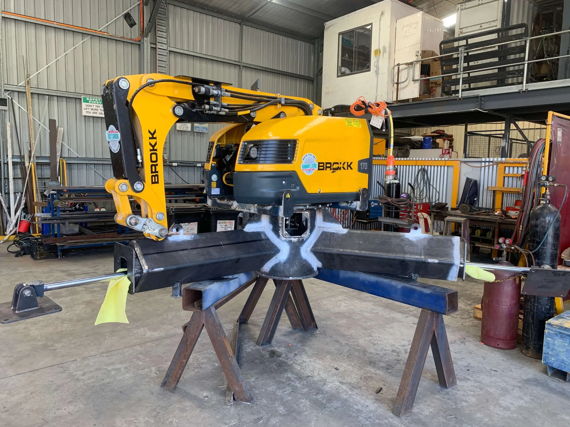 Mini Excavator De-Bricking Spider Frame