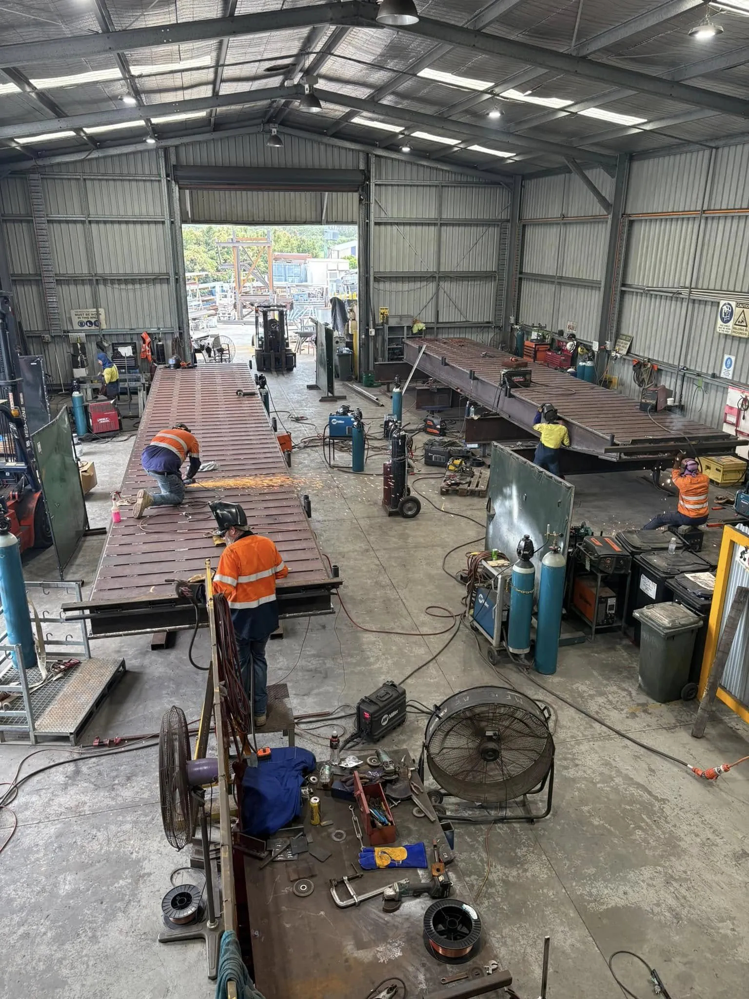 Metal fabrication welding