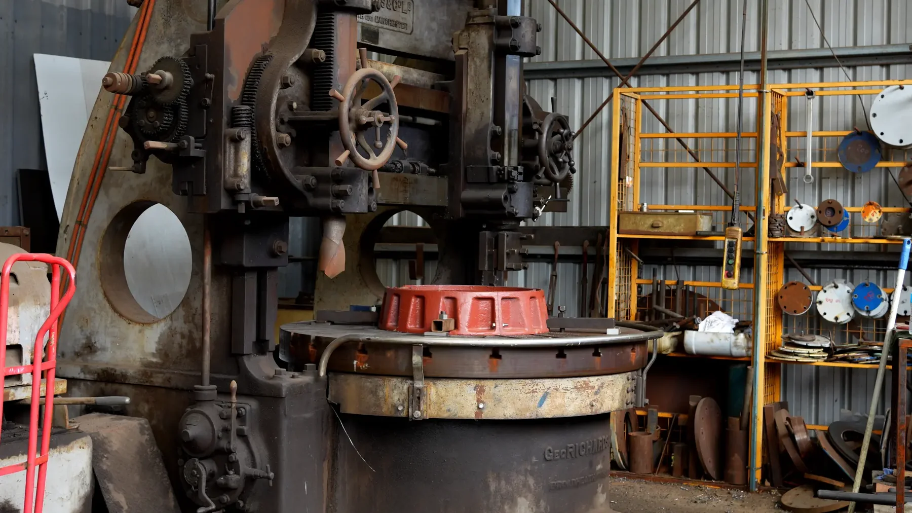 Bore machine in the AMJ workshop
